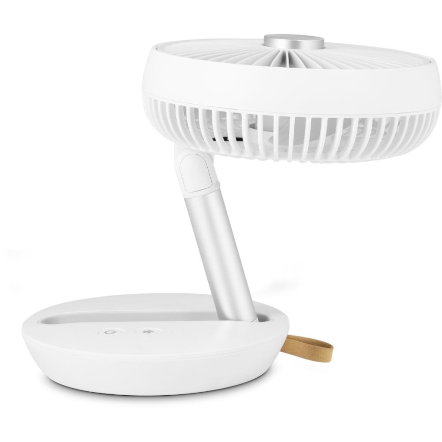 Sencor - Wiederaufladbarer Tischventilator 5W/5V 4000 mAh weiß