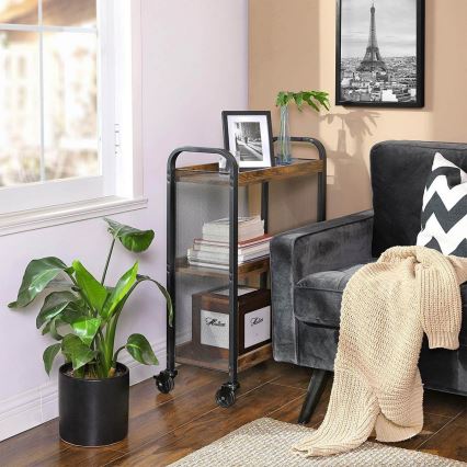 Serviertisch MARGE braun/schwarz