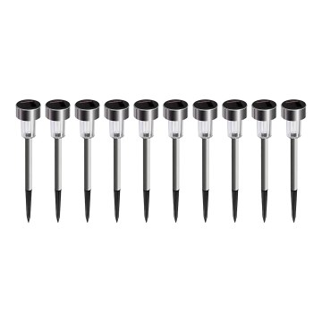 SET 10x LED Solarleuchte LED/0,06W/1,2V 6000K IP44 40 mAh