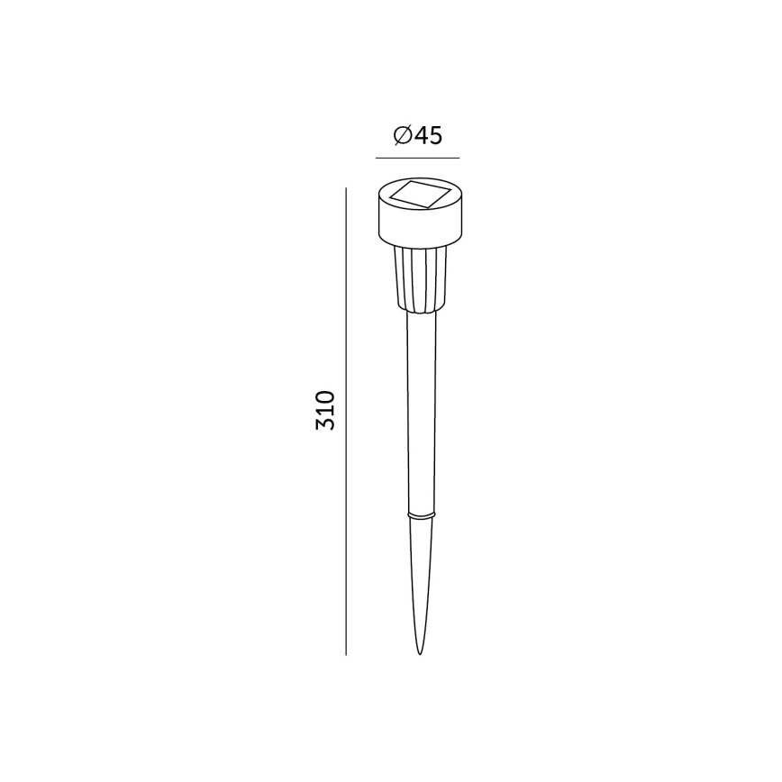 SET 10x LED Solarleuchte LED/0,06W/1,2V 6000K IP44 40 mAh