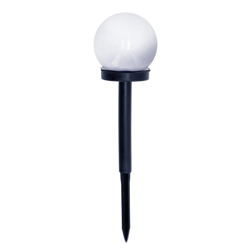SET 10x LED-Solarleuchte LED/0,12W/1,2V 6500K IP44 40 mAh schwarz/weiß