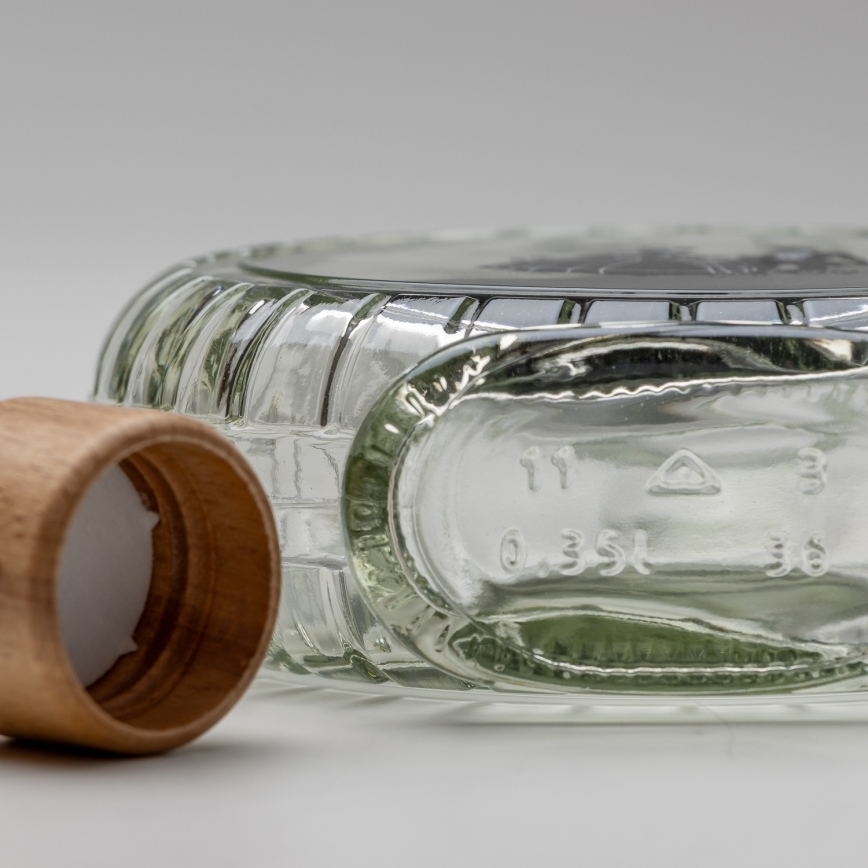 Set 1x Glasflasche und 2x Shot-Gläser klar mit Tanzmotiv
