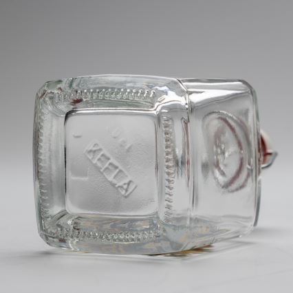 Set 1x Glasflasche und 2x Shot-Gläser klar mit Wildschwein-Motiv