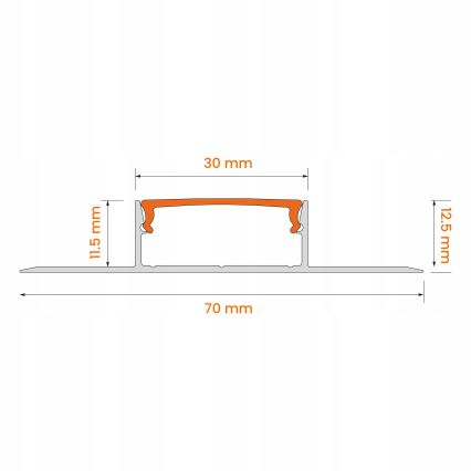 SET 1x RGBW-LED-Streifen dimmbar DIGITAL LED/9,6W/230V 3 m + 3x Einbauprofil 1 m silber/weiß + Fernbedienung