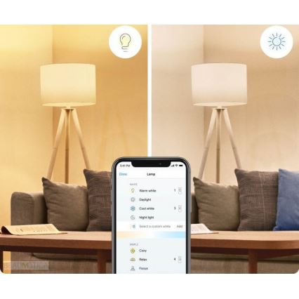 SET 2 x Dimmbare LED-Glühbirne A60 E27/8W/230V 2700-6500K CRI 90 Wi-Fi - WiZ