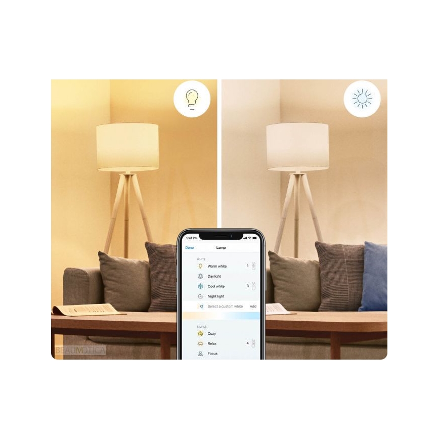 SET 2 x Dimmbare LED-Glühbirne A60 E27/8W/230V 2700-6500K CRI 90 Wi-Fi - WiZ