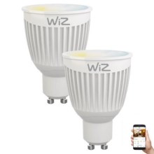 SET 2 x Dimmbare LED-Glühbirne GU10/6,5W/230V 2700-6500K Wi-Fi - WiZ