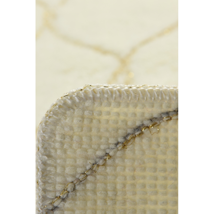 SET 2x Badezimmerteppich INFINITY 60/100 cm beige