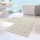 Set 2x Badematte LINO 60 x 100 cm, cremefarben