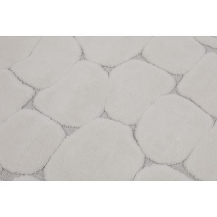 Set 2x Badematte LINO 60 x 100 cm, cremefarben