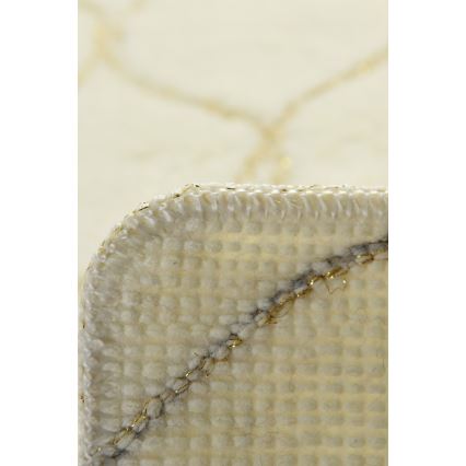 SET 2x Badezimmermatte INFINITY 60/100 cm beige