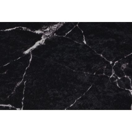 SET 2x Badezimmermatte MARBLE 50x60/60x100 cm schwarz