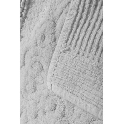 SET 2x Badezimmermatte PIANTE 60/100 cm weiß
