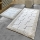 SET 2x Badezimmermatte STONE 60/100 cm weiß