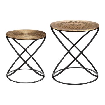 SET 2x Beistelltisch ETNIK