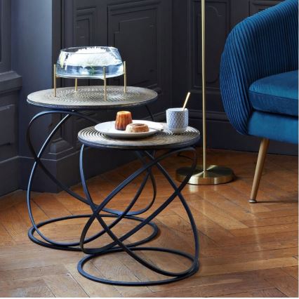 SET 2x Beistelltisch ETNIK