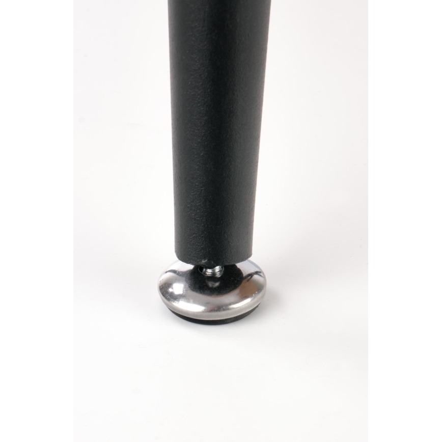 SET 2x Beistelltisch NICEA d 40/60 cm golden Eiche/schwarz