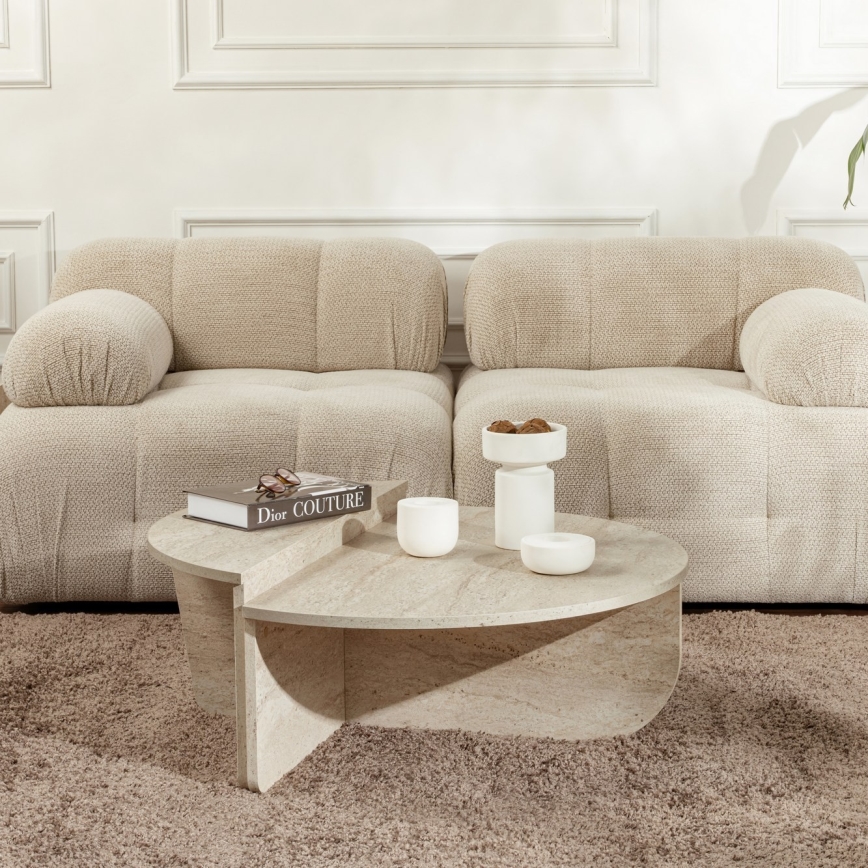 SET 2x Couchtisch ORION beige
