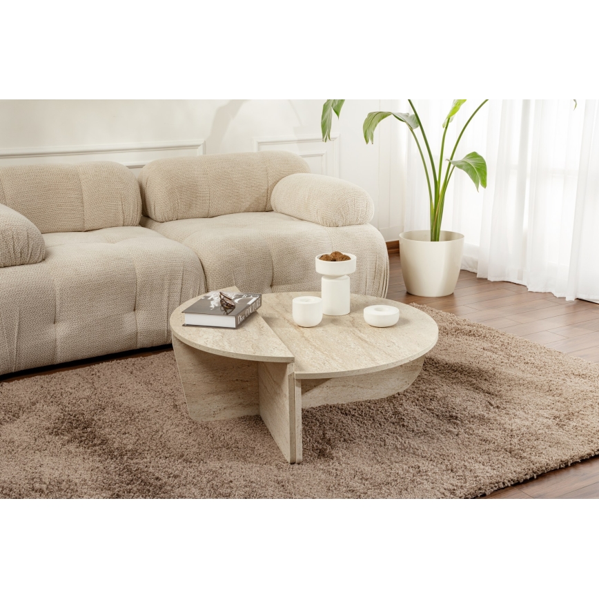 SET 2x Couchtisch ORION beige