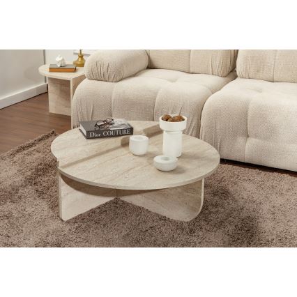 SET 2x Couchtisch ORION beige
