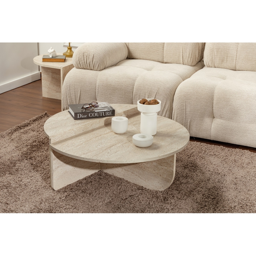 SET 2x Couchtisch ORION beige