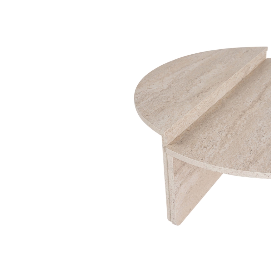 SET 2x Couchtisch ORION beige