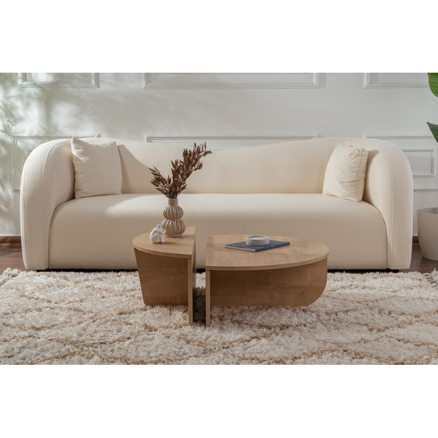 SET 2x Couchtisch ORION Eiche