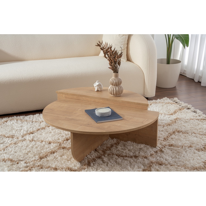 SET 2x Couchtisch ORION Eiche