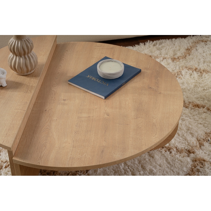 SET 2x Couchtisch ORION Eiche