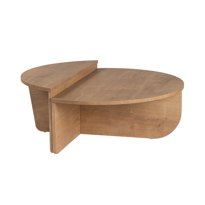 SET 2x Couchtisch ORION Eiche