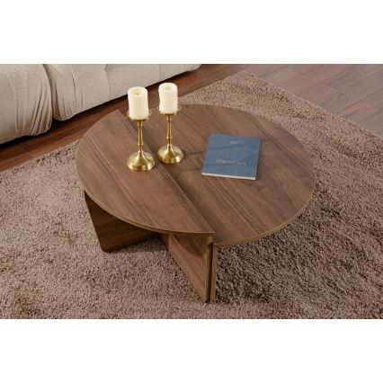 SET 2x Couchtisch ORION Walnuss