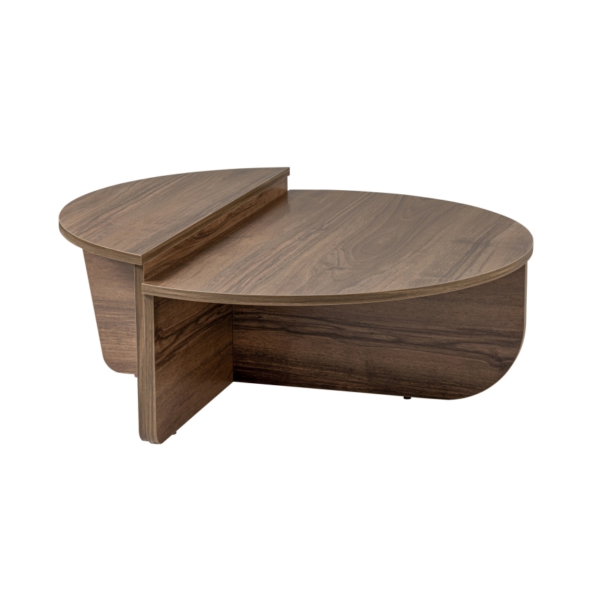SET 2x Couchtisch ORION Walnuss