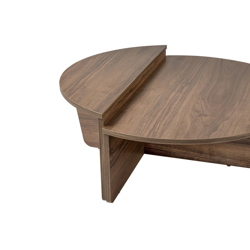 SET 2x Couchtisch ORION Walnuss