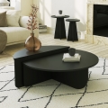 SET 2x Couchtisch PODIUM schwarz