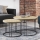 SET 2x Couchtisch RAGNAR schwarz/golden Eiche
