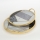 SET 2x Dekoratives Tablett d 35/30 cm golden