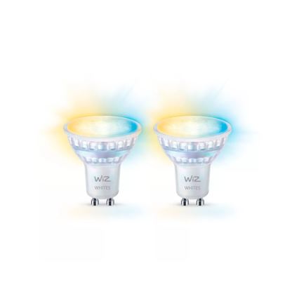 SET 2x dimmbare LED-Lampe PAR16 GU10/4,7W/230V 2700-6500K CRI 90 Wi-Fi - WiZ
