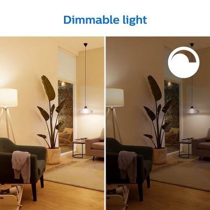 SET 2x Dimmbare LED-Lampe Philips A60 E27/8W/230V Wi-Fi