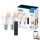 SET 2x Dimmbare LED-RGBW-Glühbirne A60 E27/8,5W/230V 2200-6500K Wi-Fi + Fernbedienung - WiZ