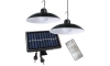 SET 2x Dimmbare LED-Solar-Pendelleuchte mit Dämmerungssensor LED/6W/3,7V 2000 mAh IP44 + Fernbedienung