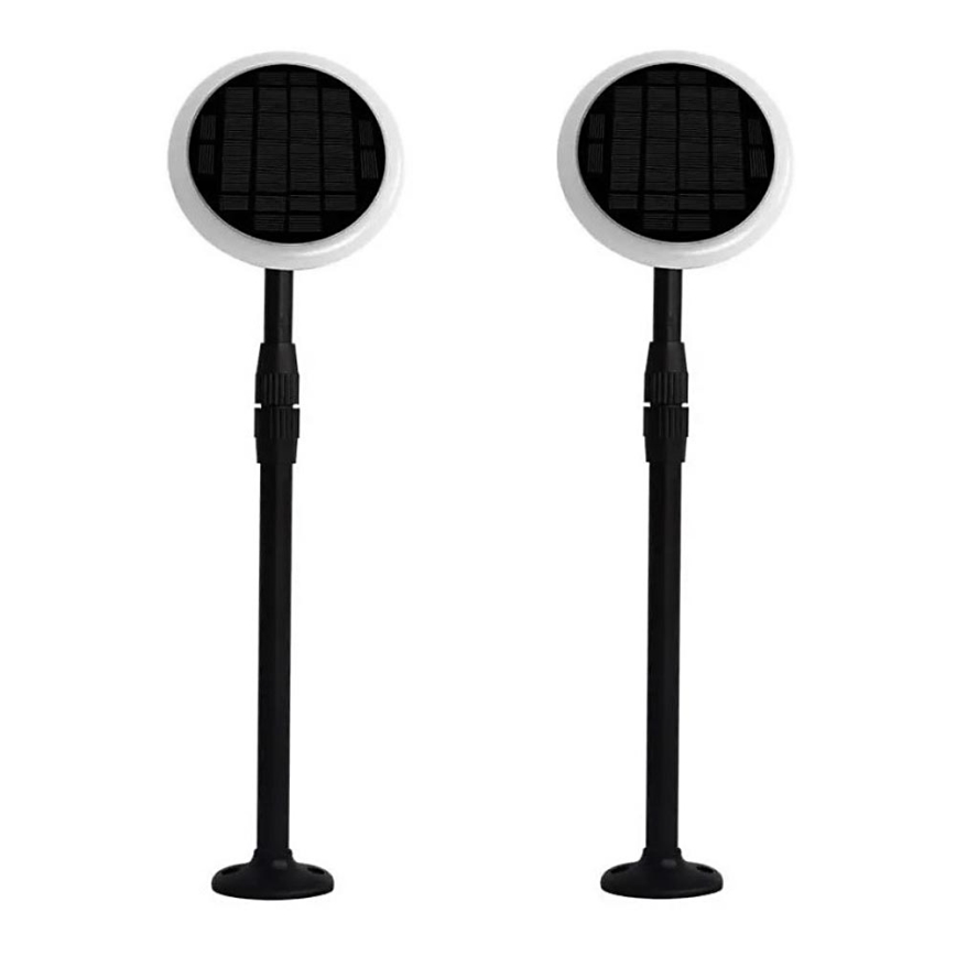 SET 2x Einstellbare LED-Solarleuchte GARDEN LED/3W/5V 42-80 cm 3000K IP65 1000 mAh