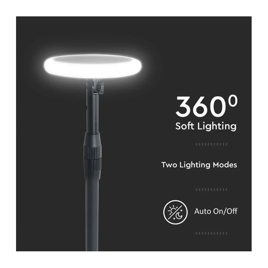 SET 2x Einstellbare LED-Solarleuchte GARDEN LED/3W/5V 42-80 cm 3000K IP65 1000 mAh