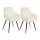 SET 2x Esszimmerstuhl SAMETTI cremefarben