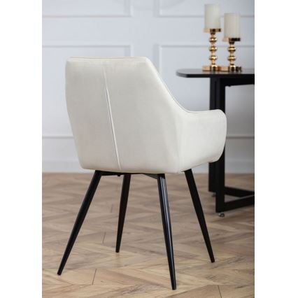 SET 2x Esszimmerstuhl SAMETTI cremefarben