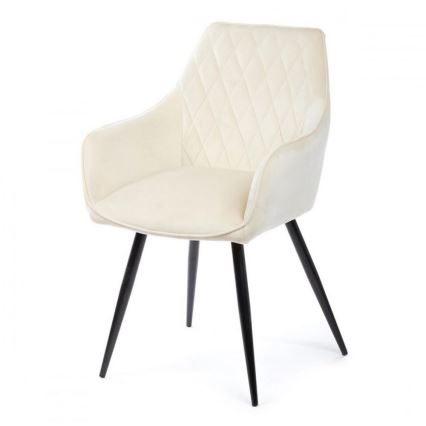 SET 2x Esszimmerstuhl SAMETTI cremefarben