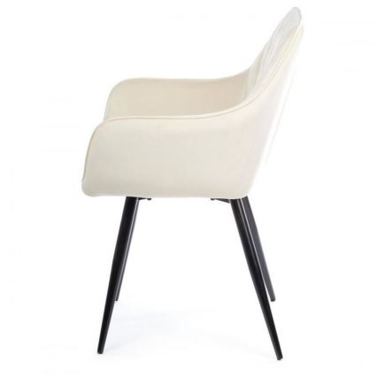 SET 2x Esszimmerstuhl SAMETTI cremefarben