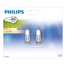 SET 2x Halogenglühlampe Philips G9/42W/230V