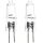SET 2x Hochleistungs-Glühlampe G4/20W/12V 2700K - Aigostar