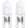 SET 2x Hochleistungs-Glühlampe G9/25W/230V 2700K - Aigostar