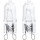 SET 2x Hochleistungs-Glühlampe G9/25W/230V 2700K - Aigostar